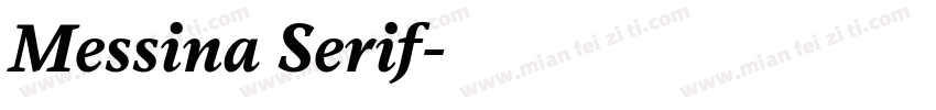 Messina Serif字体转换